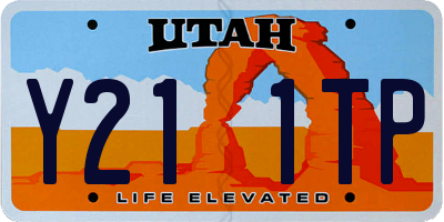 UT license plate Y211TP