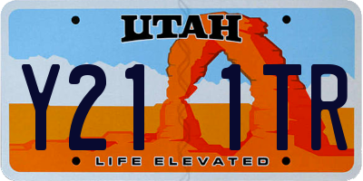 UT license plate Y211TR