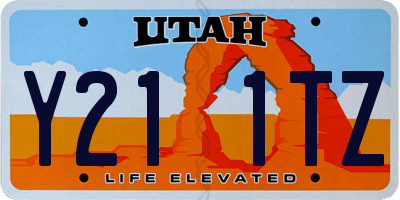 UT license plate Y211TZ