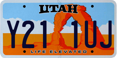 UT license plate Y211UJ
