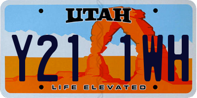 UT license plate Y211WH