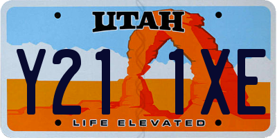 UT license plate Y211XE