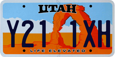 UT license plate Y211XH