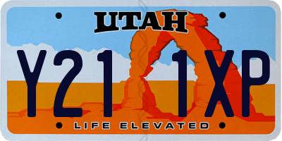 UT license plate Y211XP