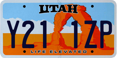 UT license plate Y211ZP