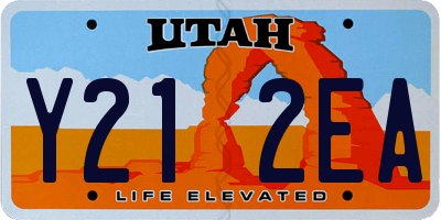 UT license plate Y212EA