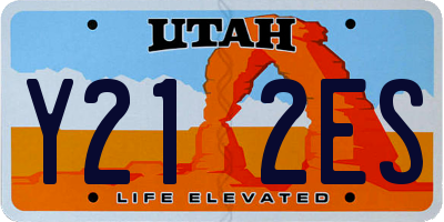 UT license plate Y212ES