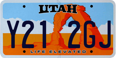 UT license plate Y212GJ