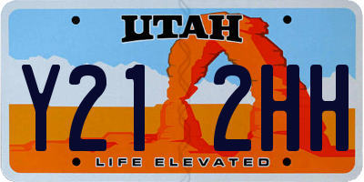 UT license plate Y212HH