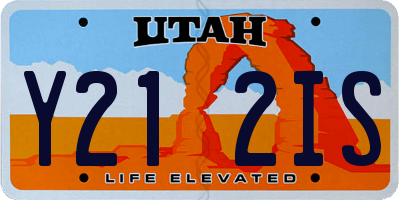 UT license plate Y212IS
