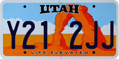 UT license plate Y212JJ