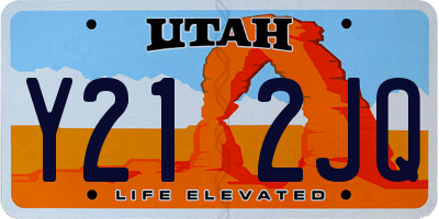 UT license plate Y212JQ
