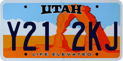 UT license plate Y212KJ