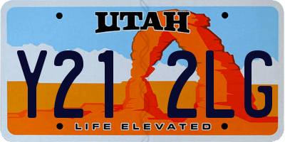 UT license plate Y212LG