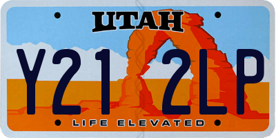 UT license plate Y212LP