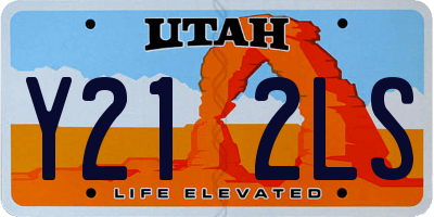 UT license plate Y212LS