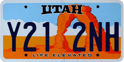 UT license plate Y212NH