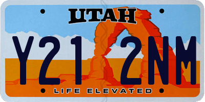 UT license plate Y212NM