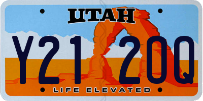 UT license plate Y212OQ