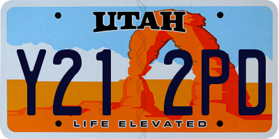 UT license plate Y212PD