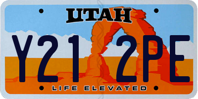 UT license plate Y212PE