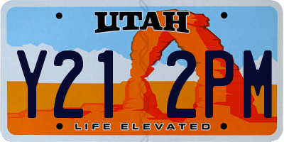 UT license plate Y212PM