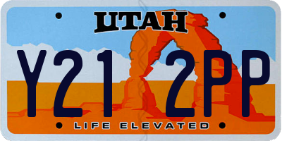 UT license plate Y212PP