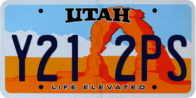 UT license plate Y212PS