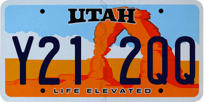 UT license plate Y212QQ