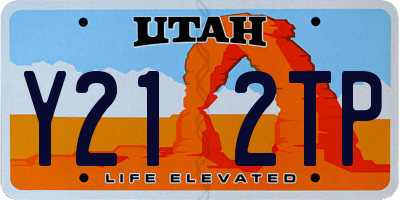 UT license plate Y212TP