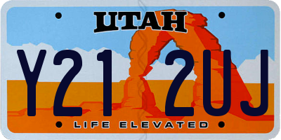 UT license plate Y212UJ