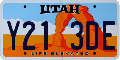 UT license plate Y213DE