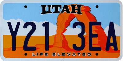 UT license plate Y213EA
