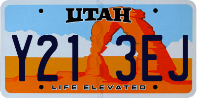 UT license plate Y213EJ