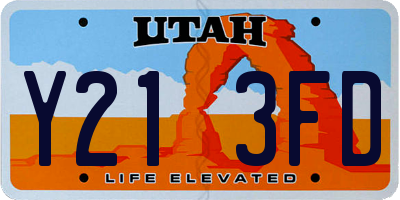 UT license plate Y213FD