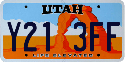 UT license plate Y213FF