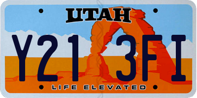 UT license plate Y213FI