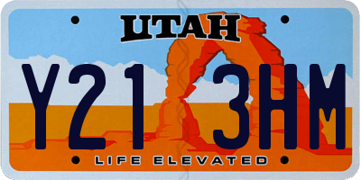 UT license plate Y213HM