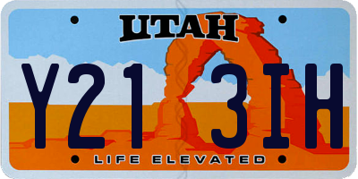UT license plate Y213IH