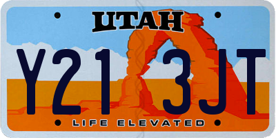 UT license plate Y213JT