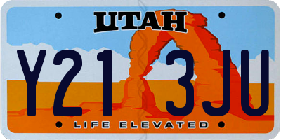 UT license plate Y213JU
