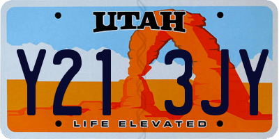 UT license plate Y213JY