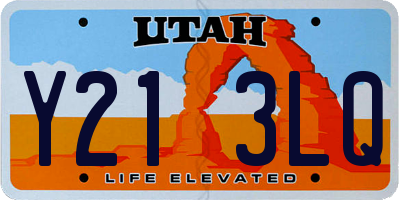UT license plate Y213LQ