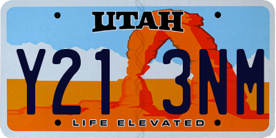UT license plate Y213NM