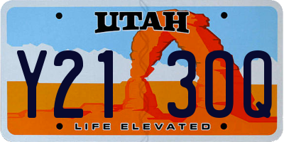 UT license plate Y213OQ