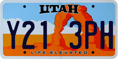 UT license plate Y213PH