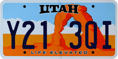 UT license plate Y213QI