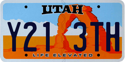 UT license plate Y213TH