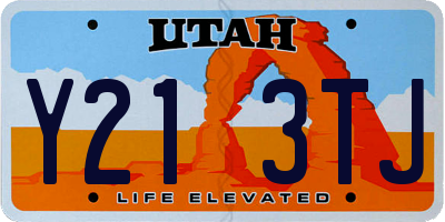 UT license plate Y213TJ