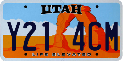 UT license plate Y214CM